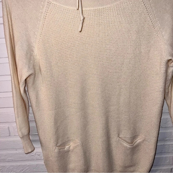 Loft Ivory Cowl Neck Oversized Knit Pullover Sweater, Women’s Size Extra Small - Picture 5 of 7